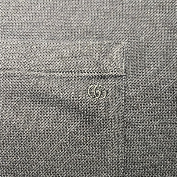 Men’s Gucci Blue and Green Polo Shirt Classic Design - Picture 4 of 5
